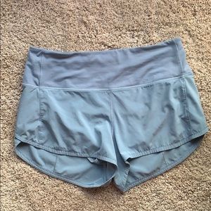 Hi rise lululemon speed shorts